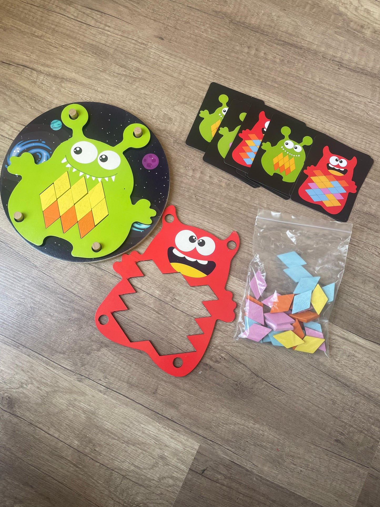Planet Shaped Matching Cards koi