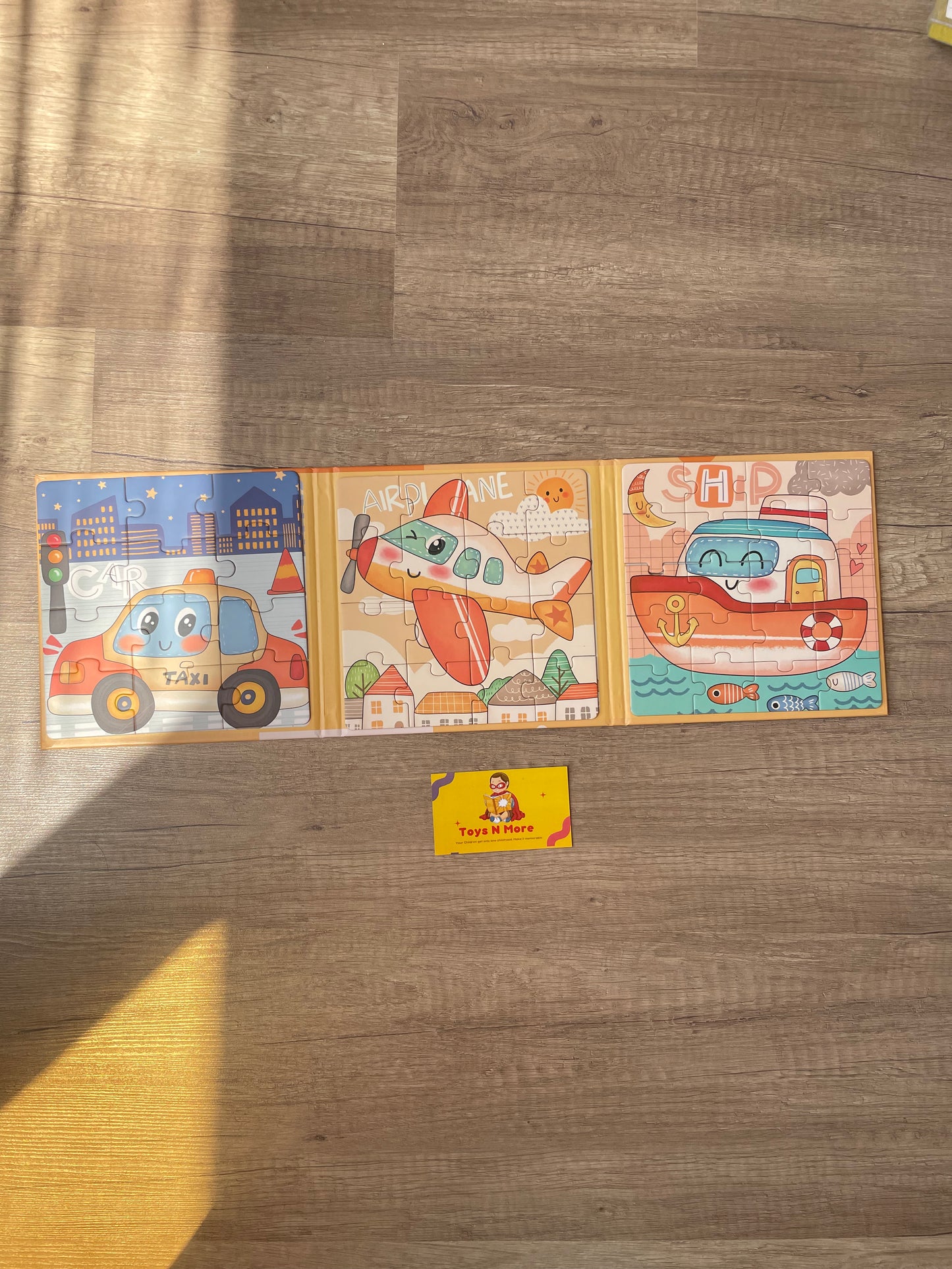 Magnetic Puzzle Cars Shape