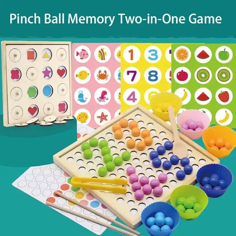 Beads Memory Matching & Sorting Game – Montessori Classification & Focus Toy