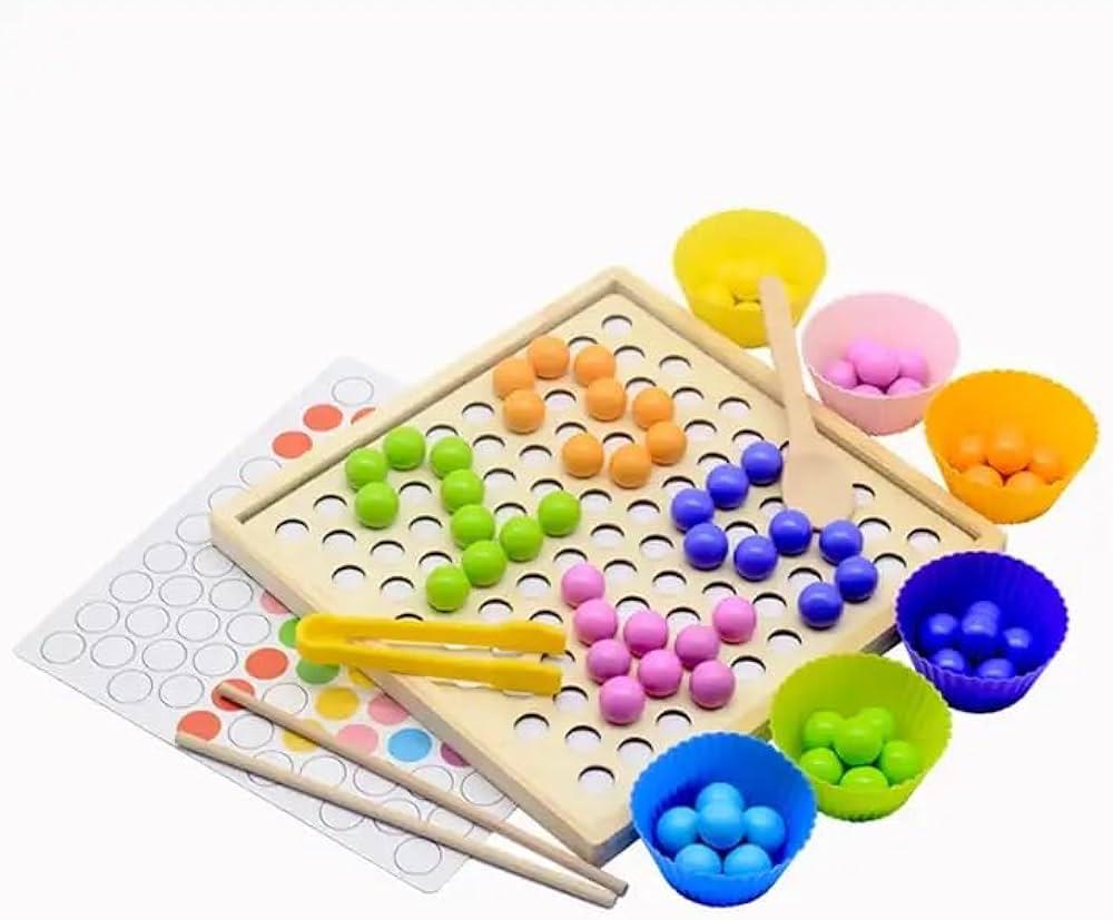 Beads Memory Matching & Sorting Game – Montessori Classification & Focus Toy