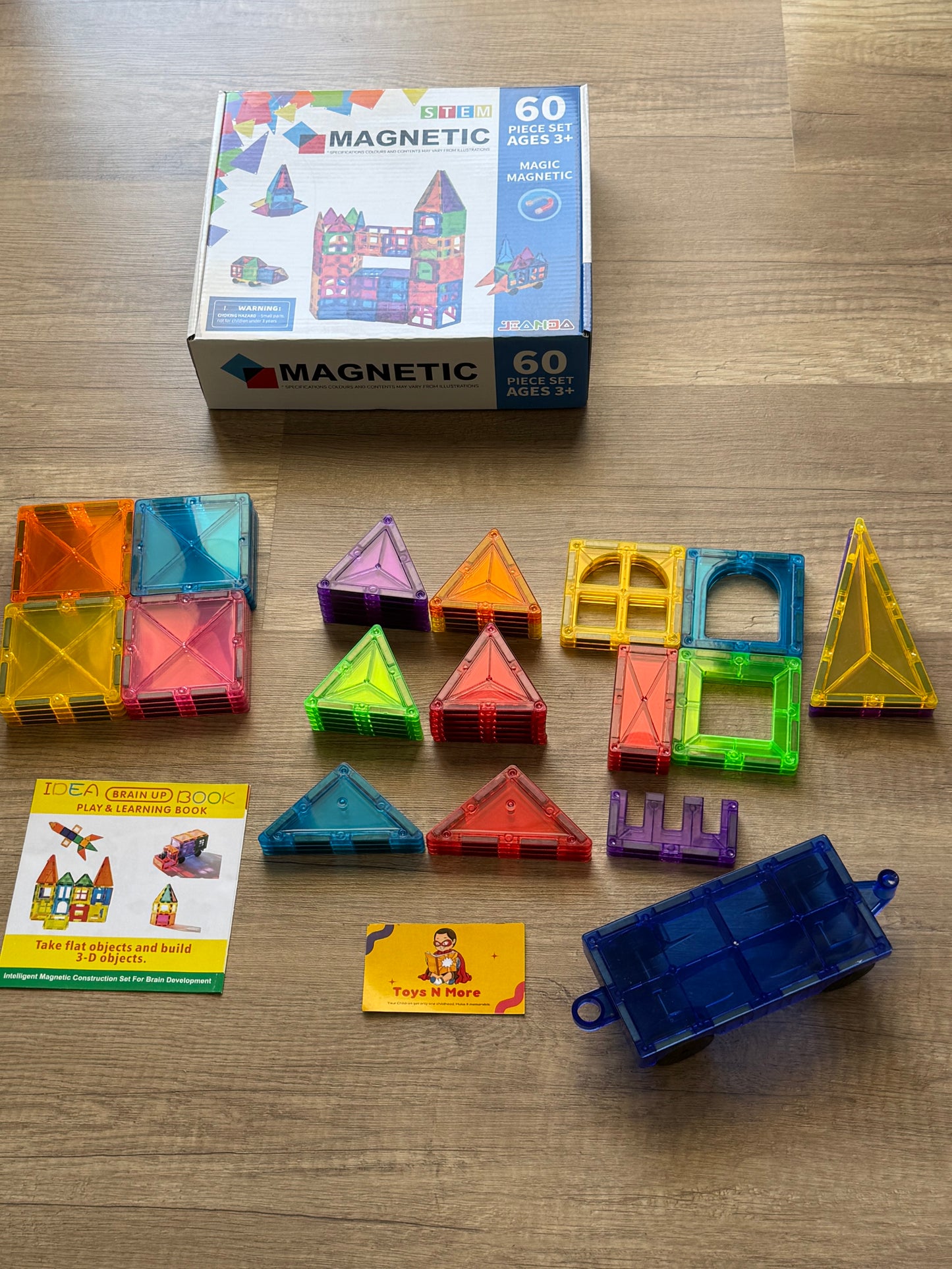 Magnetic Tiles Blocks -60 pcs