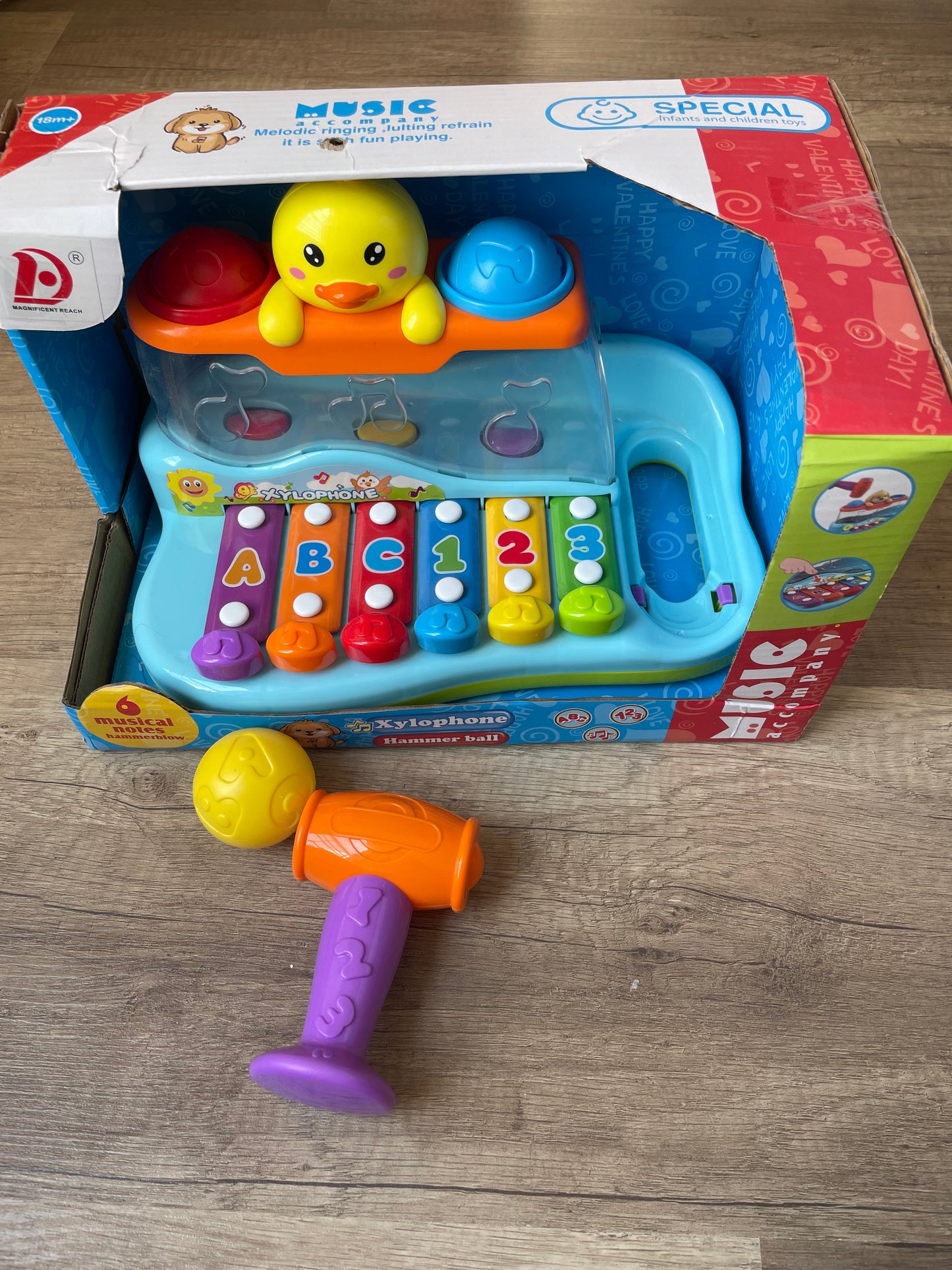 2-in-1 Piano Hammer & Knock Ball Toy – Music & Motor Skills in One!