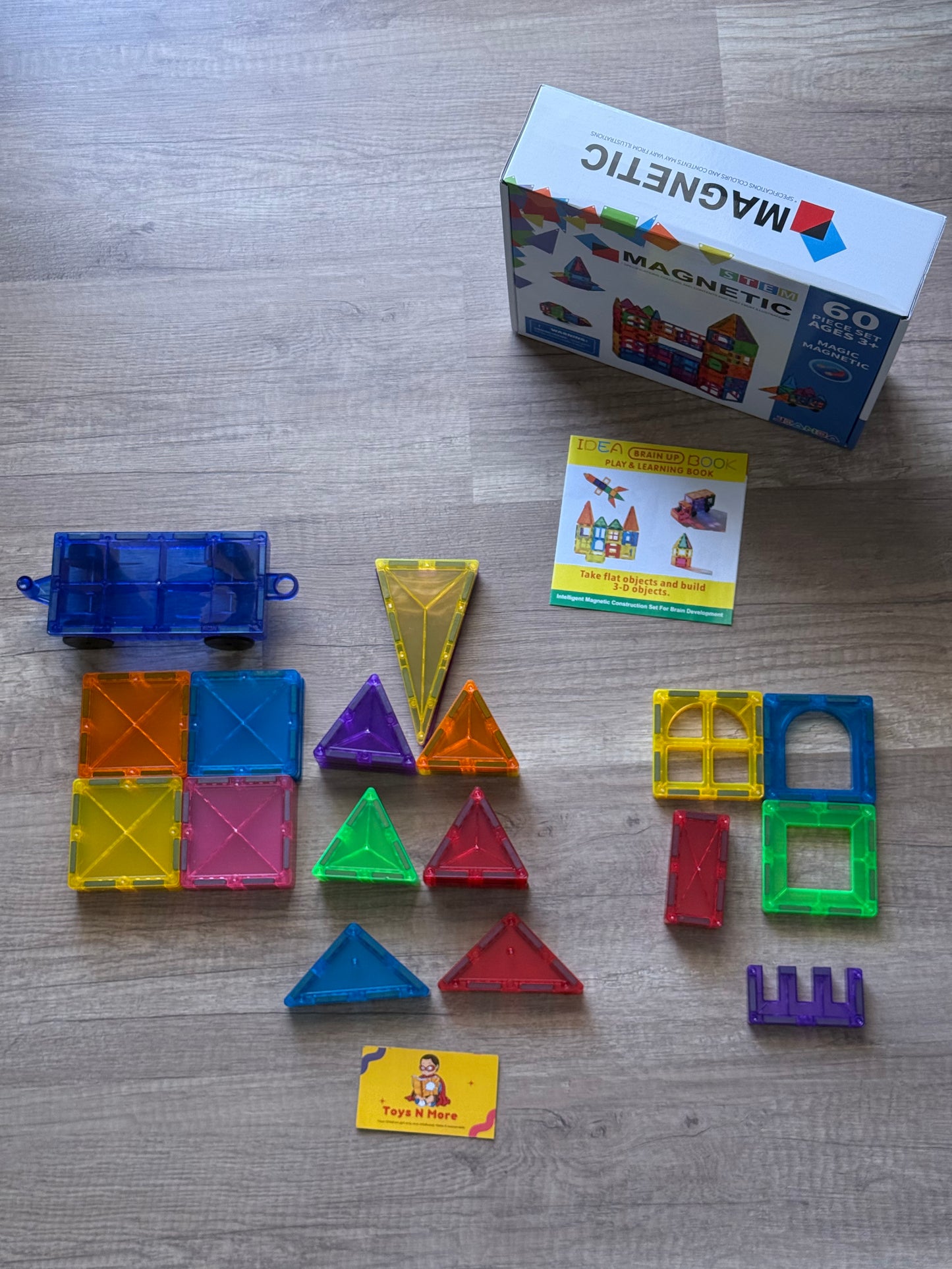 Magnetic Tiles Blocks -60 pcs