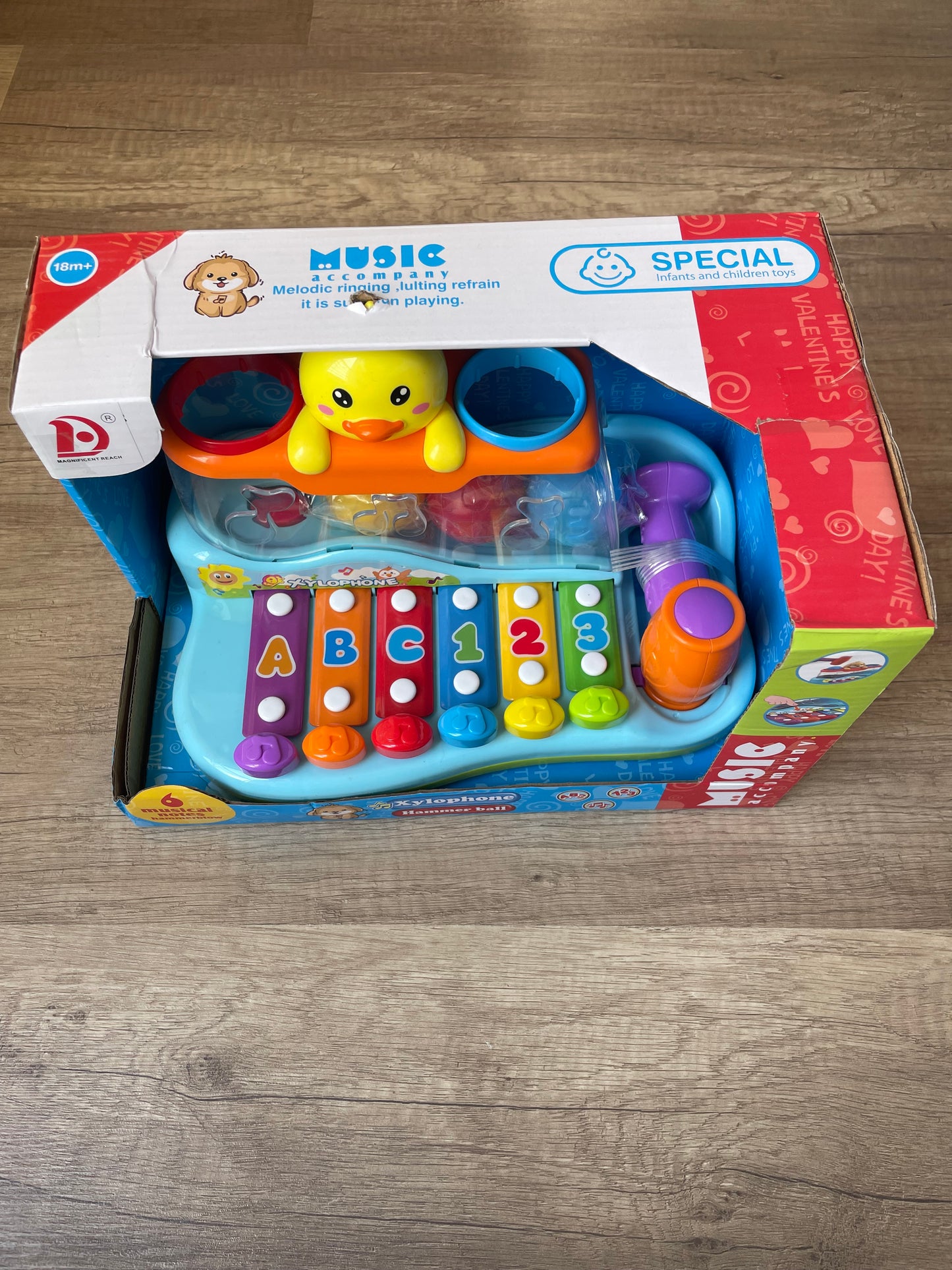 2-in-1 Piano Hammer & Knock Ball Toy – Music & Motor Skills in One!