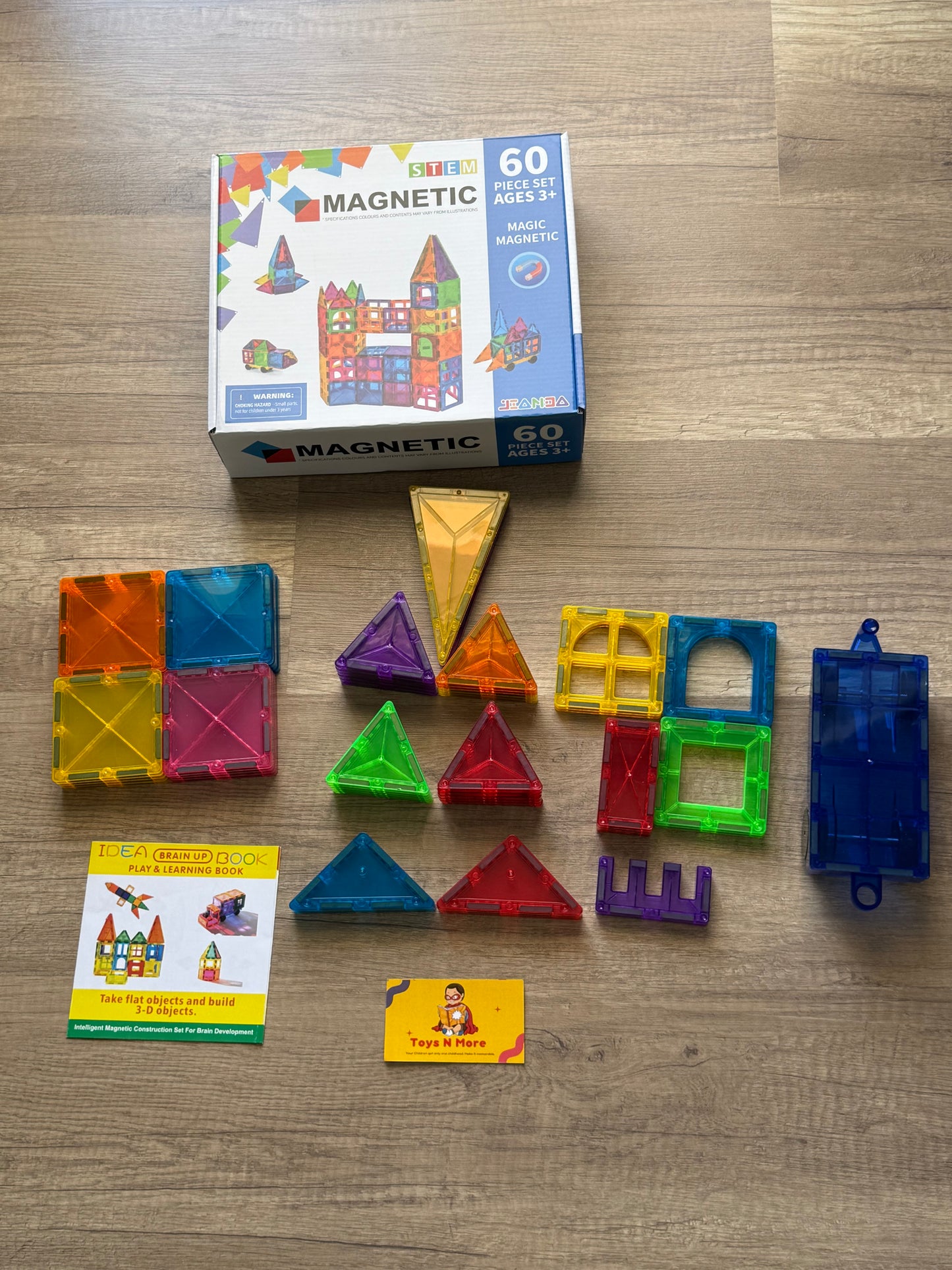 Magnetic Tiles Blocks -60 pcs