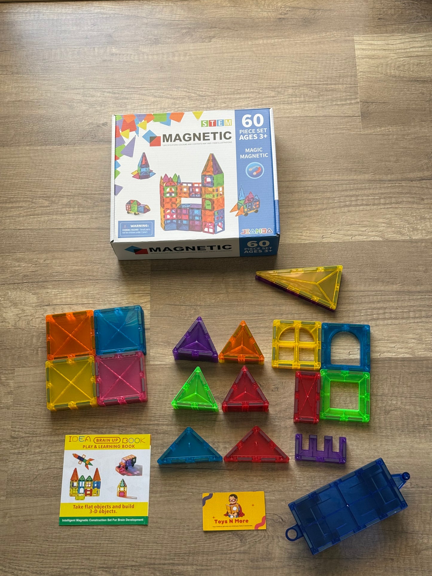 Magnetic Tiles Blocks -60 pcs