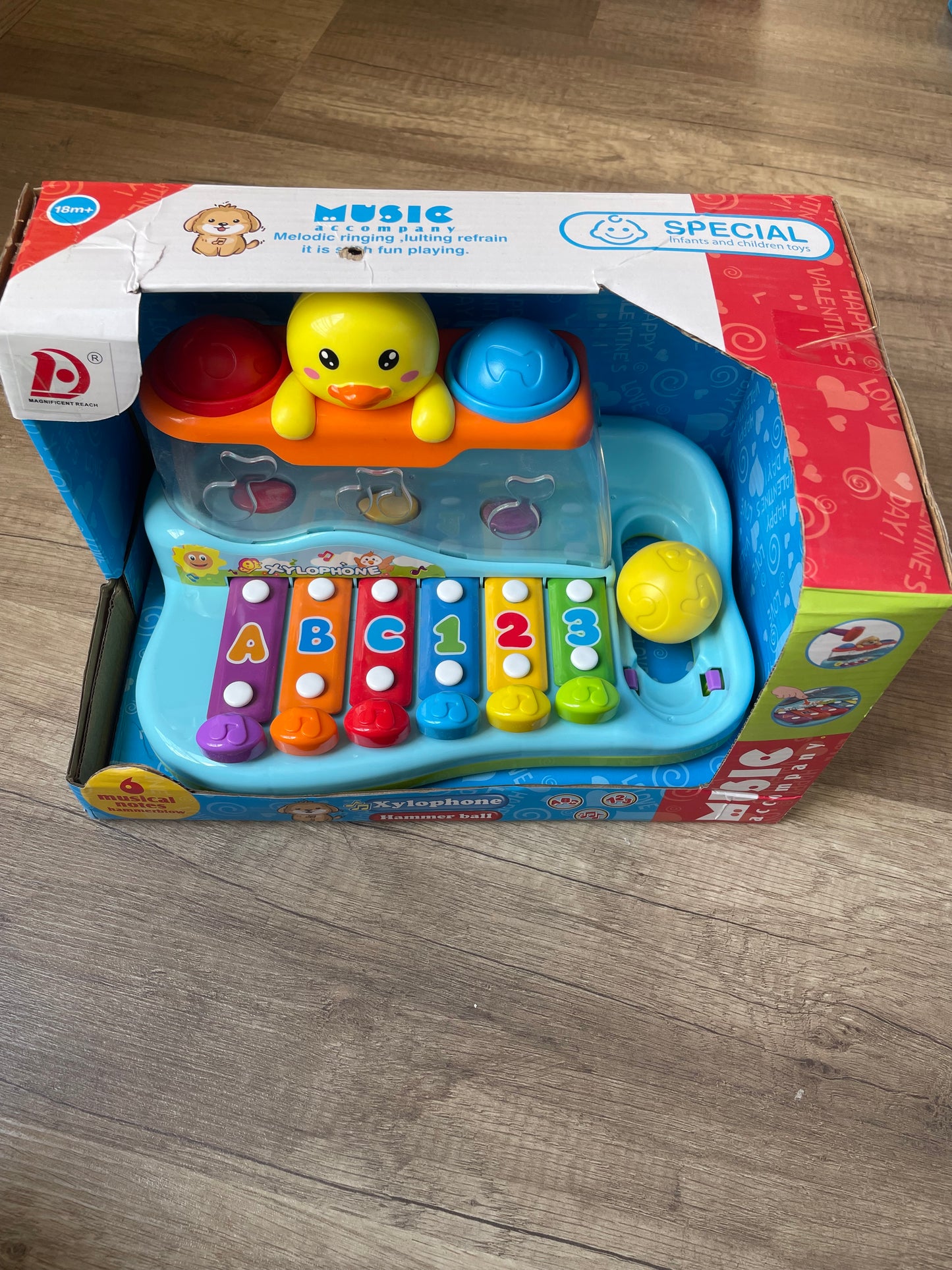 2-in-1 Piano Hammer & Knock Ball Toy – Music & Motor Skills in One!