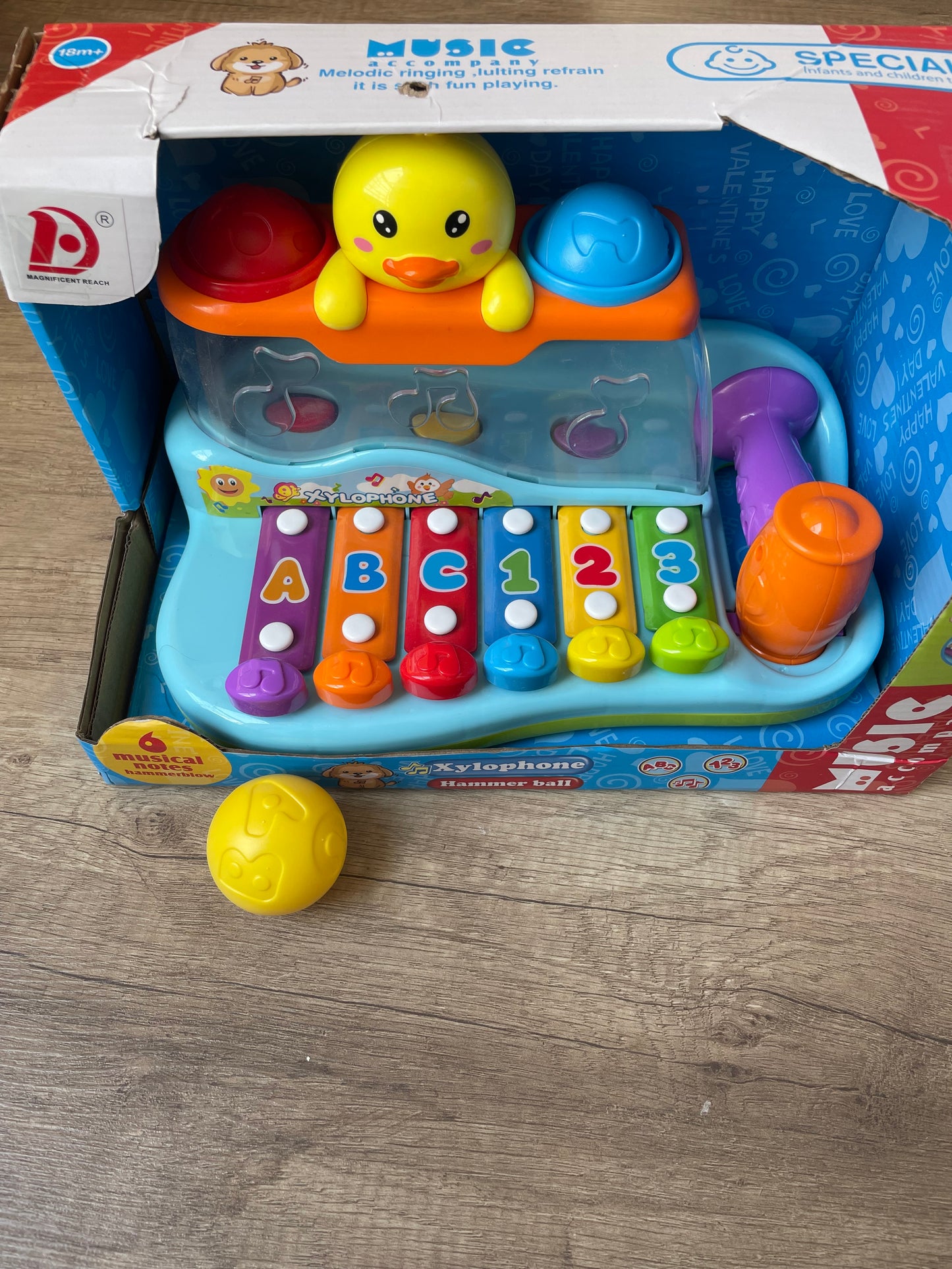 2-in-1 Piano Hammer & Knock Ball Toy – Music & Motor Skills in One!
