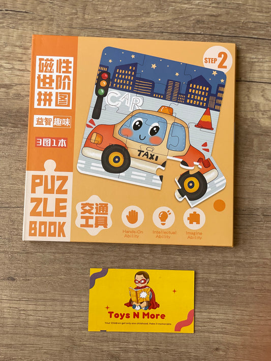 Magnetic Puzzle Cars Shape