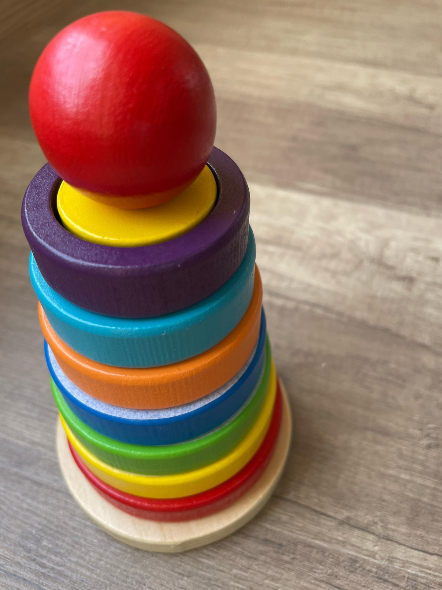 Montessori Wooden Rainbow Tower
