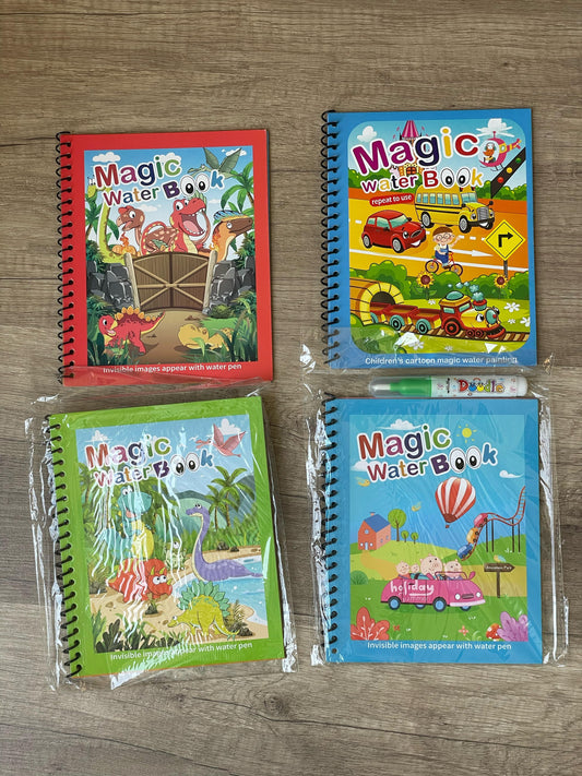 Magic Watercolor Coloring Book-Quick Dry Book